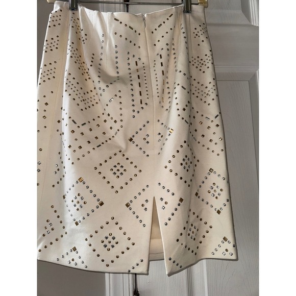 White House Black Market Skirt - Studded Embellished Pencil Skirt - Size 6‎ - Picture 6 of 8